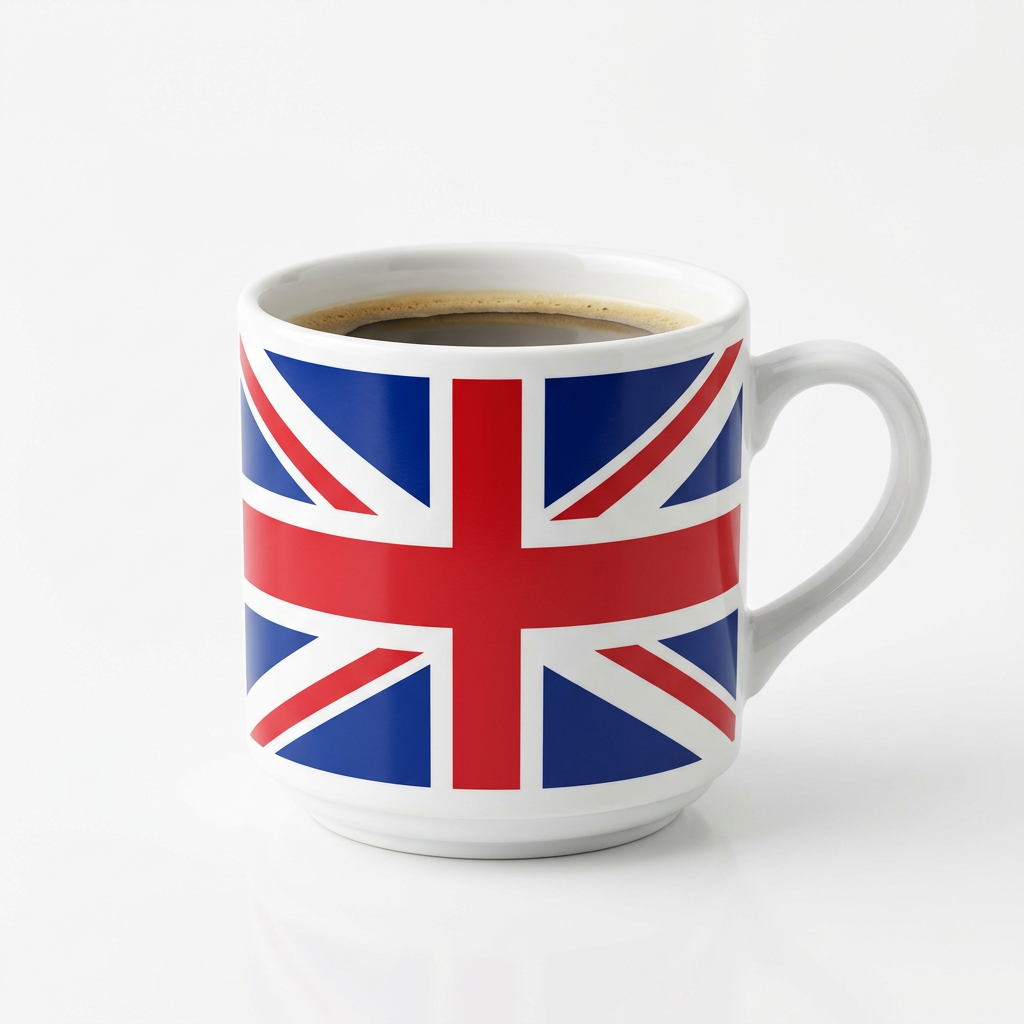 Cup with british flag